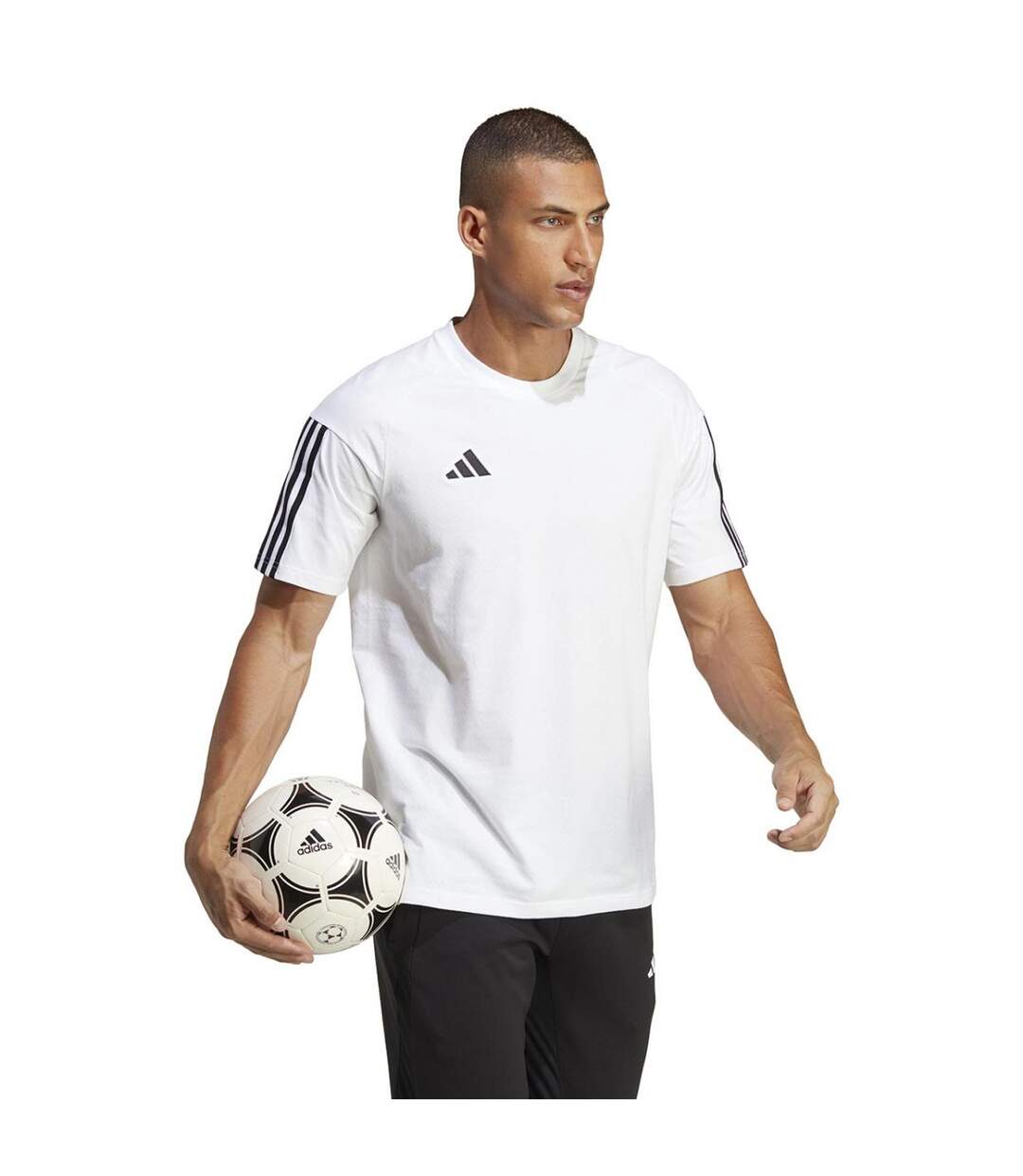 T-shirt Tiro Competition Homme Blanc Adidas-1