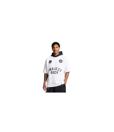 Sweat À Capuche Project Rock Homme Blanc Under Armour