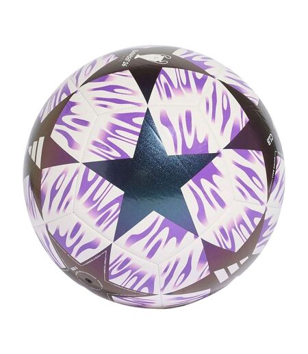 Ballon De Foot Motif/style Ligue Des Champions De L´uefa Final Club Taille 5 Blanc Violet Adidas