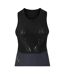 Womens/ladies Triathlon Vest Top Black Skins-1