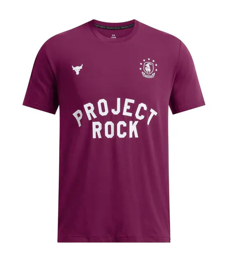 T-shirt Project Rock Homme Violet Under Armour