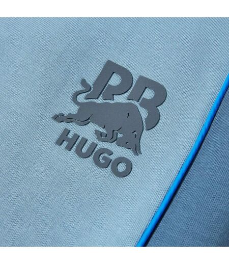 Mens Dinodie Woven Colour Block Joggers Medium Blue Hugo