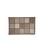 Tapis Déco Vintage Dalles 50x80cm Taupe-1