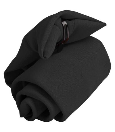 Premier Tie - Mens Plain Workwear Clip On Tie (Pack of 2) (Black) (One Size)