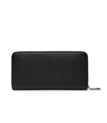 Portefeuille noir femme calvin klein jeans sculpted zip - taille unique