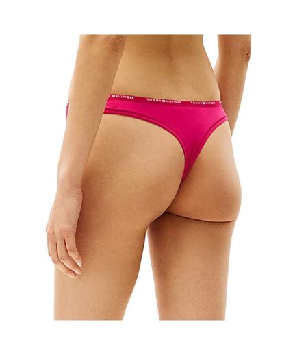 String rouge femme tommy hilfiger thong uw0uw05741 - l