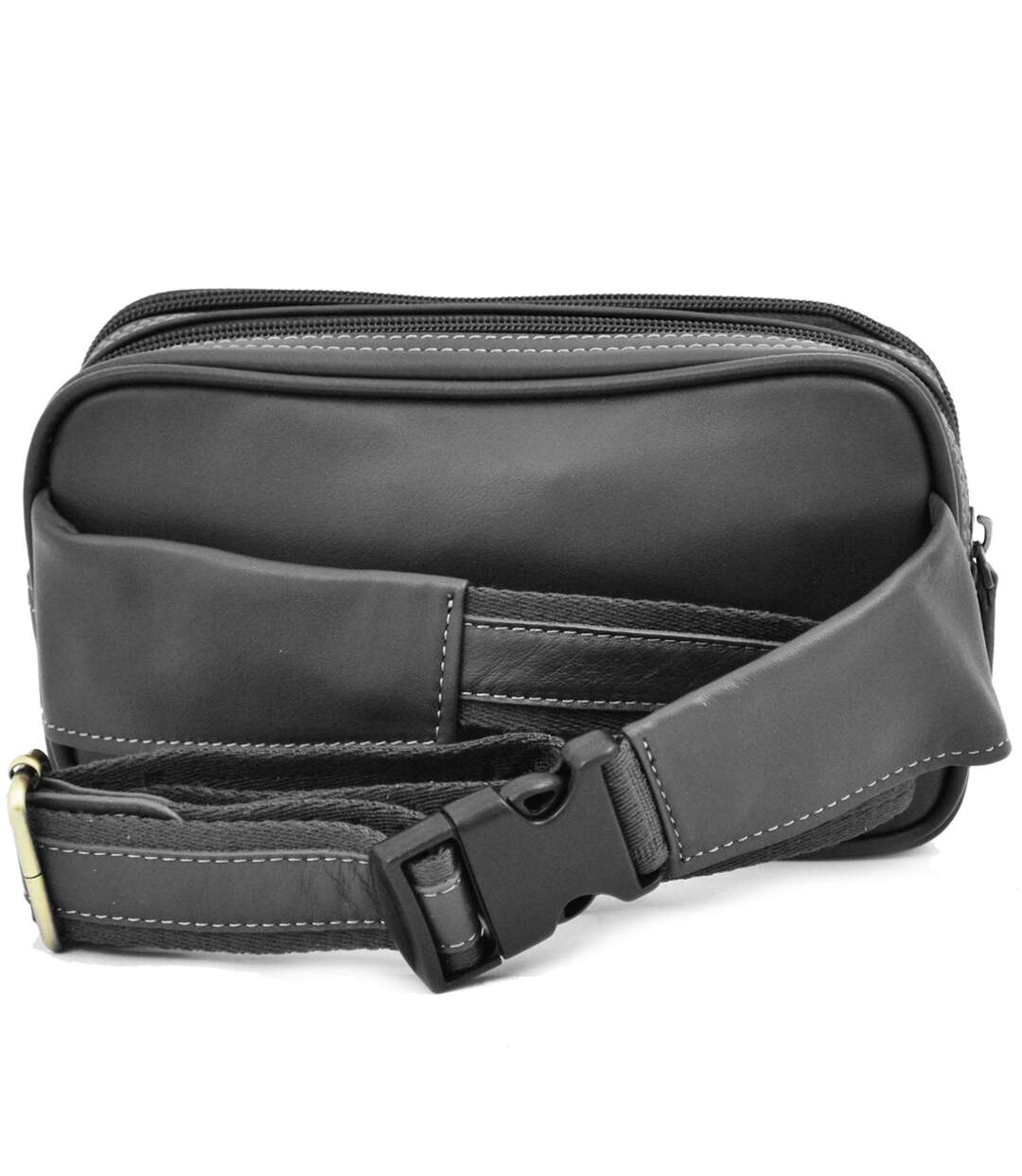 Katana - Sac ceinture en cuir - noir - 6356-5