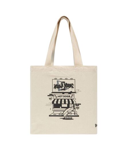 Graphic Print Tote Bag One Size Light Beige New Era
