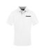 Mens Logo Pique Polo Shirt White Aquascutum-1