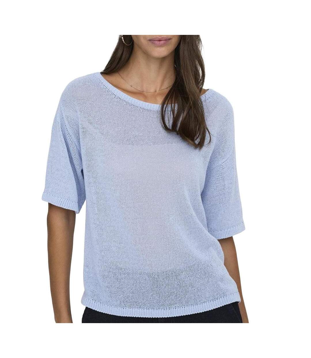 Pull bleu femme jdy shine-1