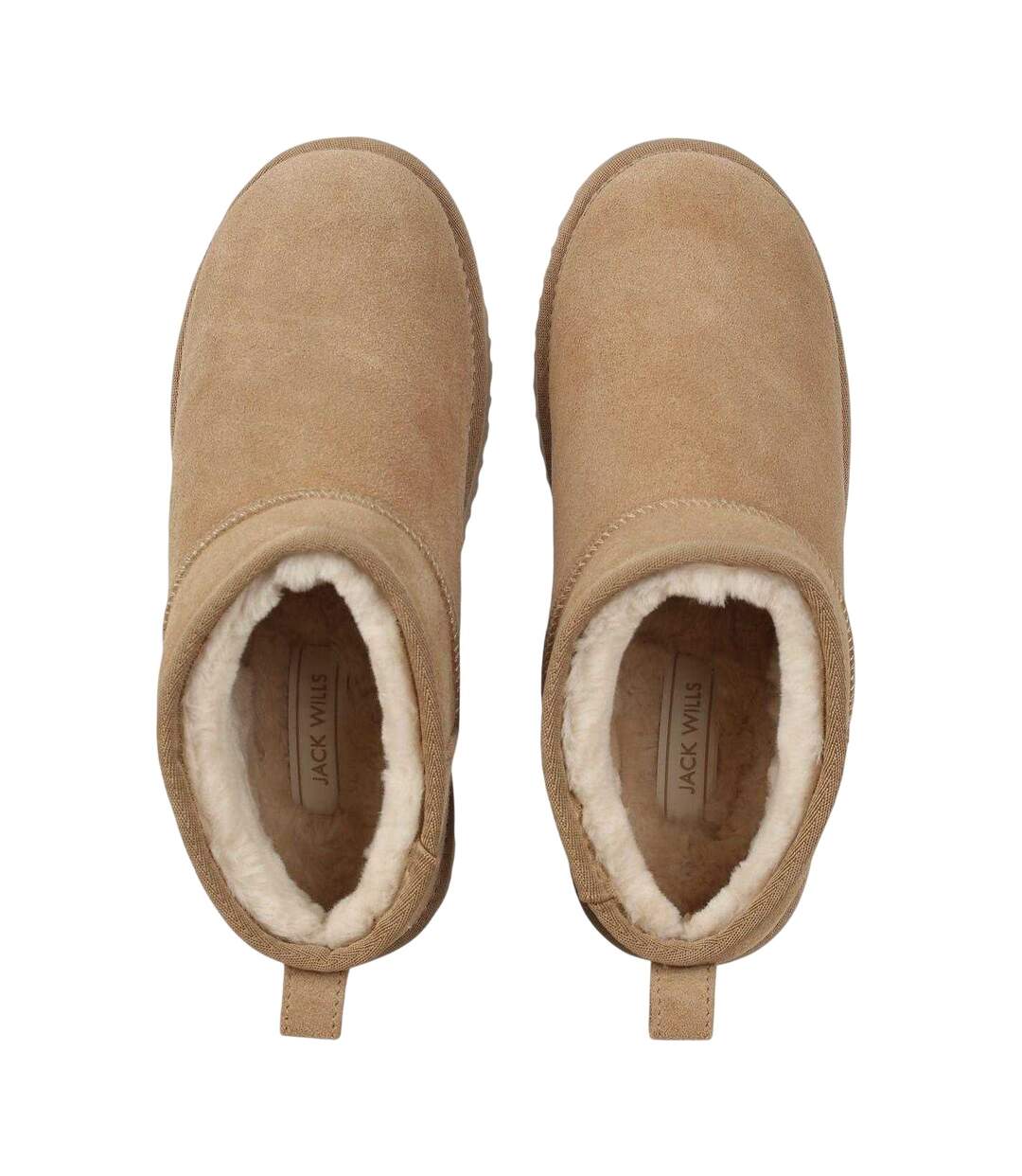 Bottes Coupe Confortable Femme Beige Jack Wills-4