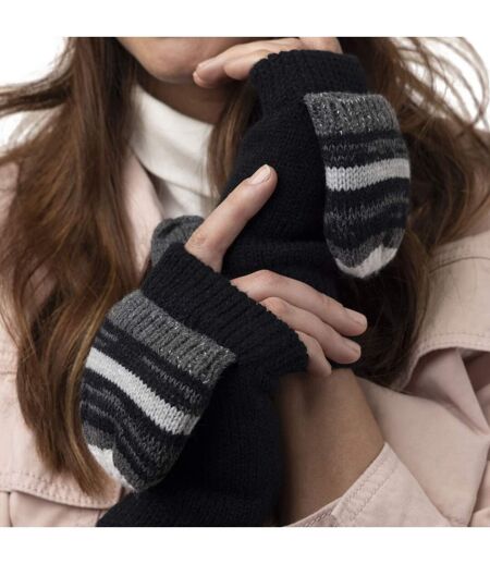Gants Femme Fantaisie Tricot Thermique Sans Doigts