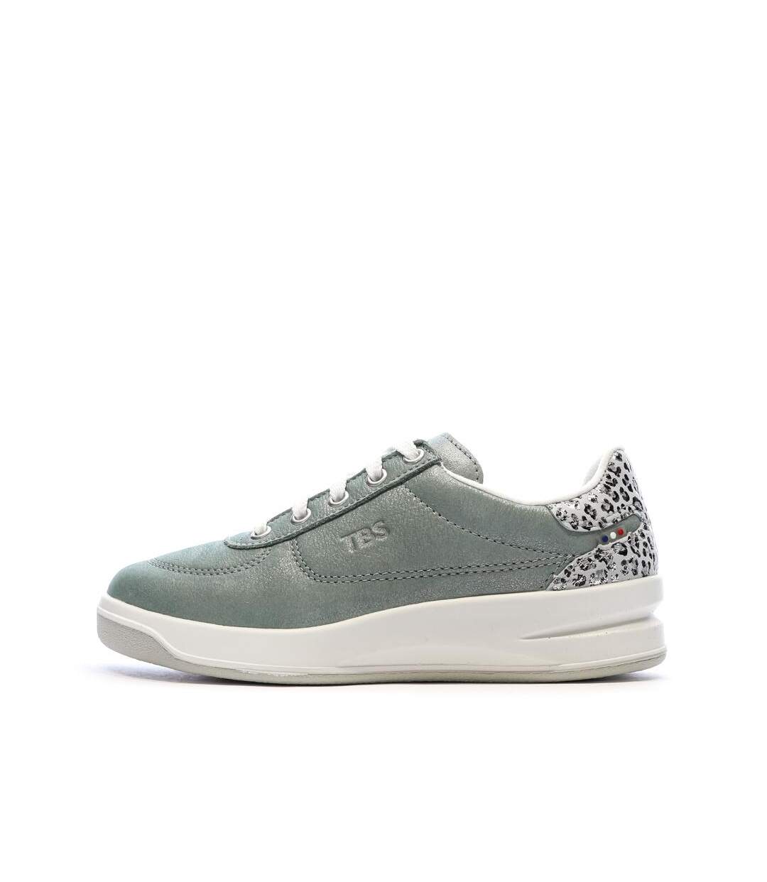 Baskets vert femme tbs brandie-1