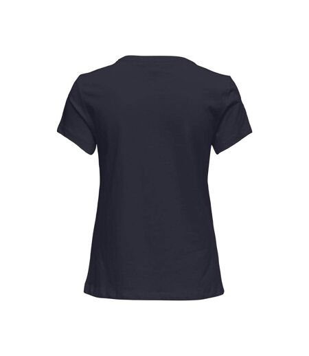 T-shirt Marine Femme Only Pay Life - L