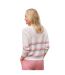 Womens/ladies Striped Lightweight Jumper Cream WoolOvers-2