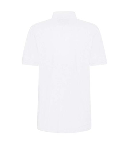 Mens Classic Embroidered Logo Polo Shirt White Jack Wills