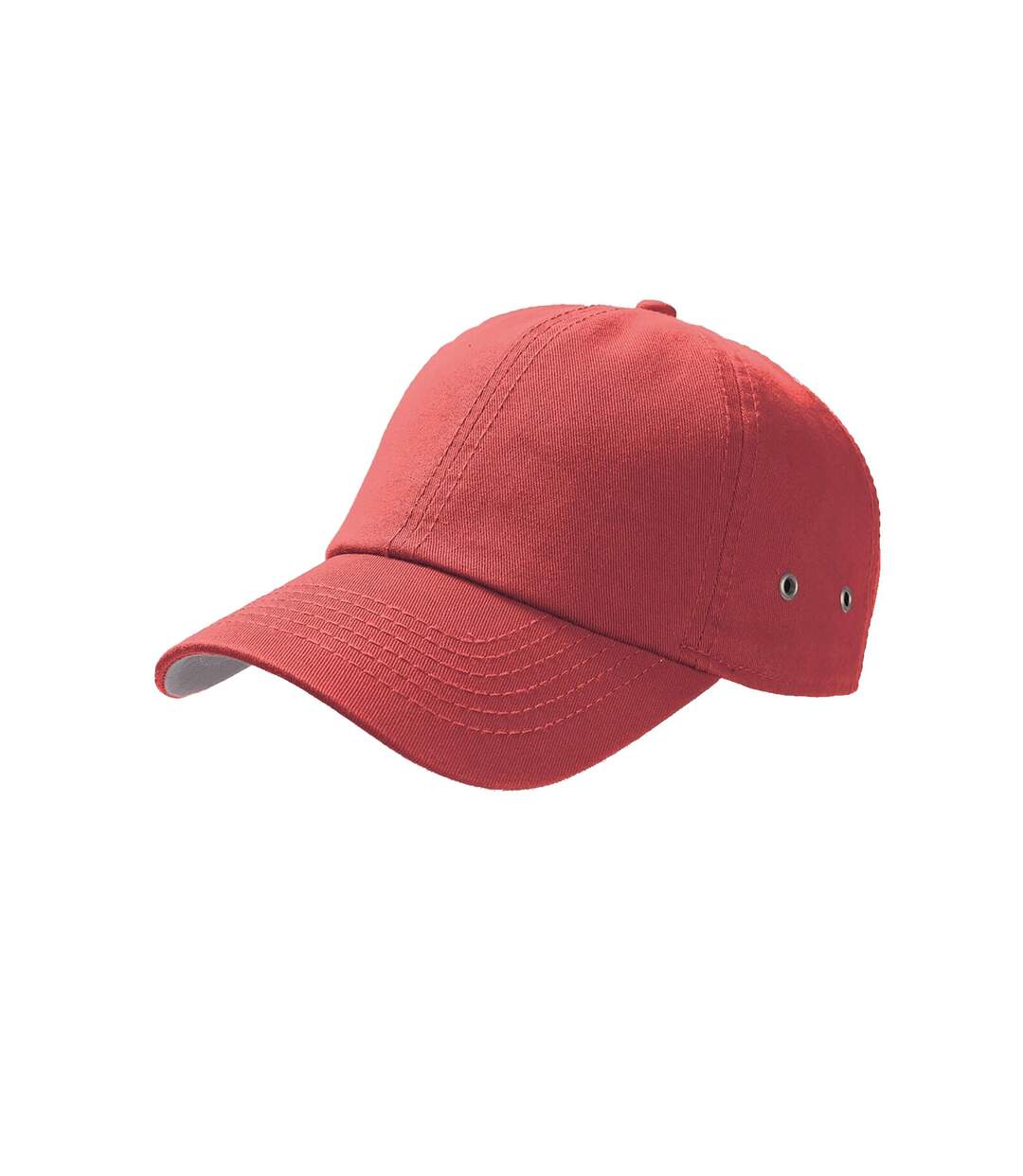 Casquette 6 Panneaux Action Mixte Rouge Atlantis-1