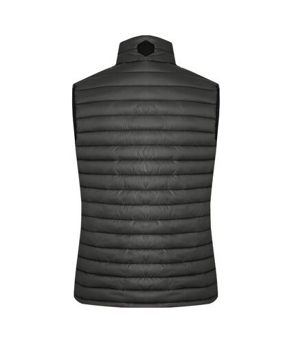 Mens langtree waterproof padded gilet anthracite Weird Fish