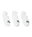 X3 paires de chaussettes invisible blanc lacoste ra7872-1