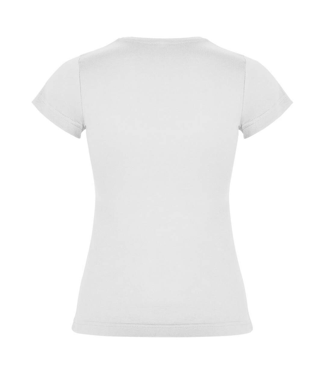 T-shirt jamaica femme blanc Roly-2