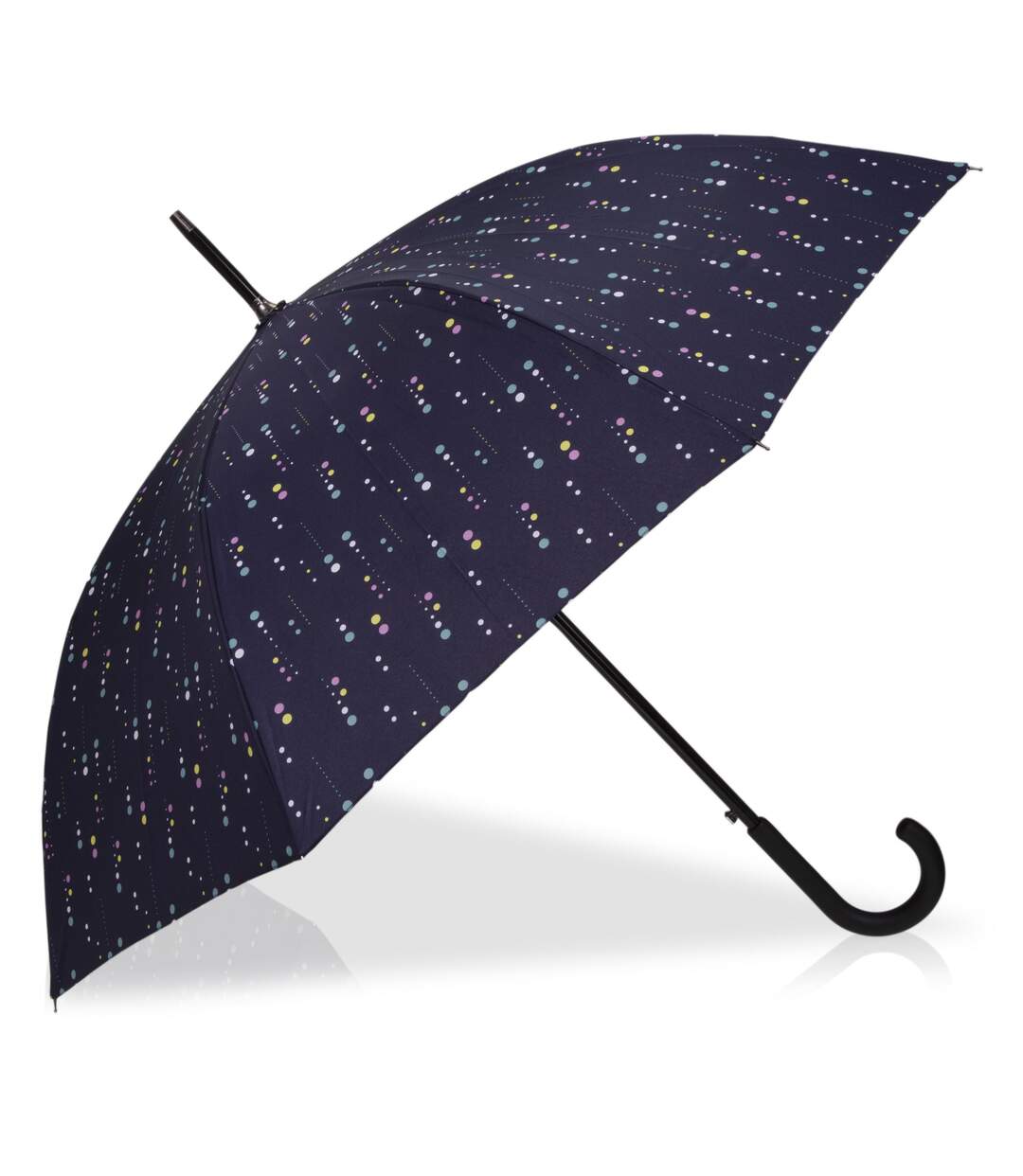 Isotoner Parapluie femme canne, ultra dérperlant, solide, ouverture automatique/ fermeture manuelle-2