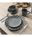 Lot de 6 Assiettes Plates Calista 26cm Gris-4