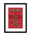 Bon Jovi - Impression encadrée LIVIN' ON A PRAYER (Rouge) (40 cm x 30 cm) - UTPM6965