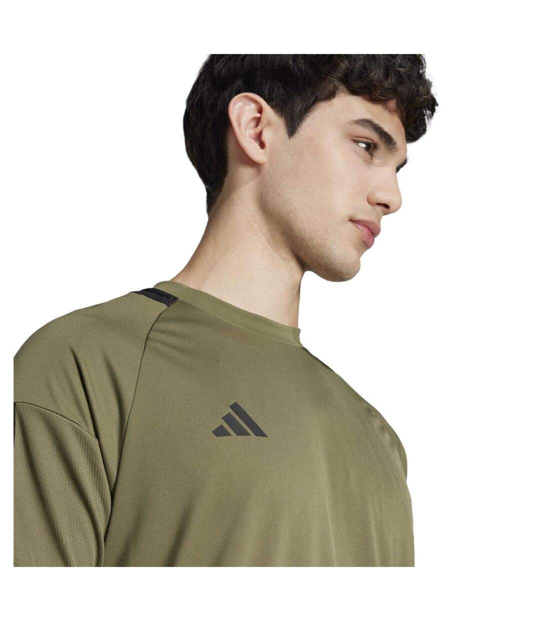 T-shirt Sereno Homme Vert Kaki Adidas-4