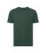 T-shirt Motif/style Uni Homme Vert Bouteille Russell Pure Organic-1