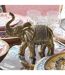 Statuette Déco Éléphant 21cm Doré-5