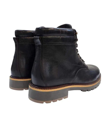 Chaussures Montantes De Randonnée Portal Homme Marron Foncé Firetrap