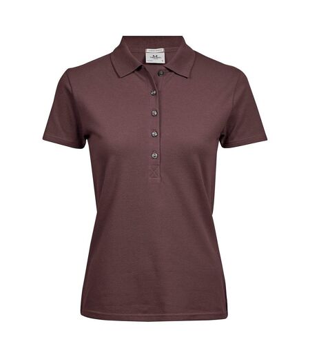 Polo manches courtes - Femme - 145 - rouge grape