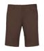 Bermuda chino homme - K750 - marron chocolat