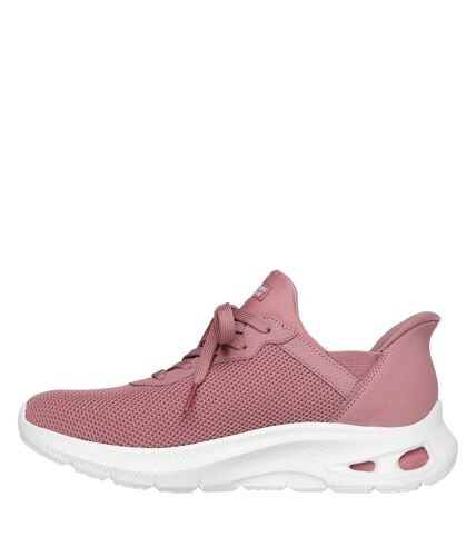 Womens/ladies bobs unity sleek waves sport trainers blush Skechers