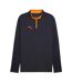 Mens Individual Cup Drill Top Navy Blue Orange Puma-2