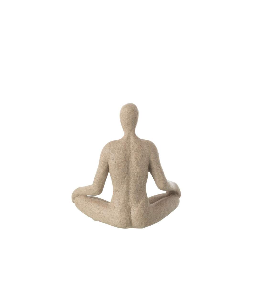 Statuette Yoga en Résine Shawn 31cm Beige-3