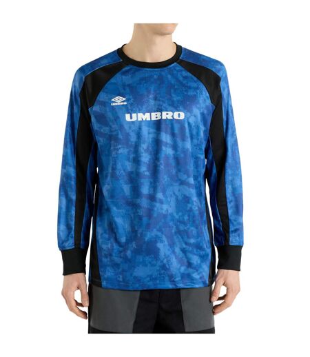 Mens Printed Long-sleeved Jersey Classic Blue Black Umbro