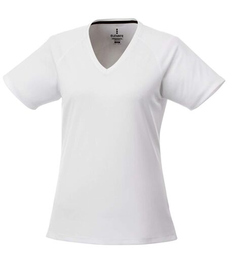 Elevate Womens/Ladies Amery Short Sleeve Cool Fit V-Neck T Shirt (White)