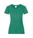 Fruit Of The Loom Ladies/Womens Lady-Fit Valueweight Short Sleeve T-Shirt (Pack Of 5) (Retro Heather Green) - UTBC4810