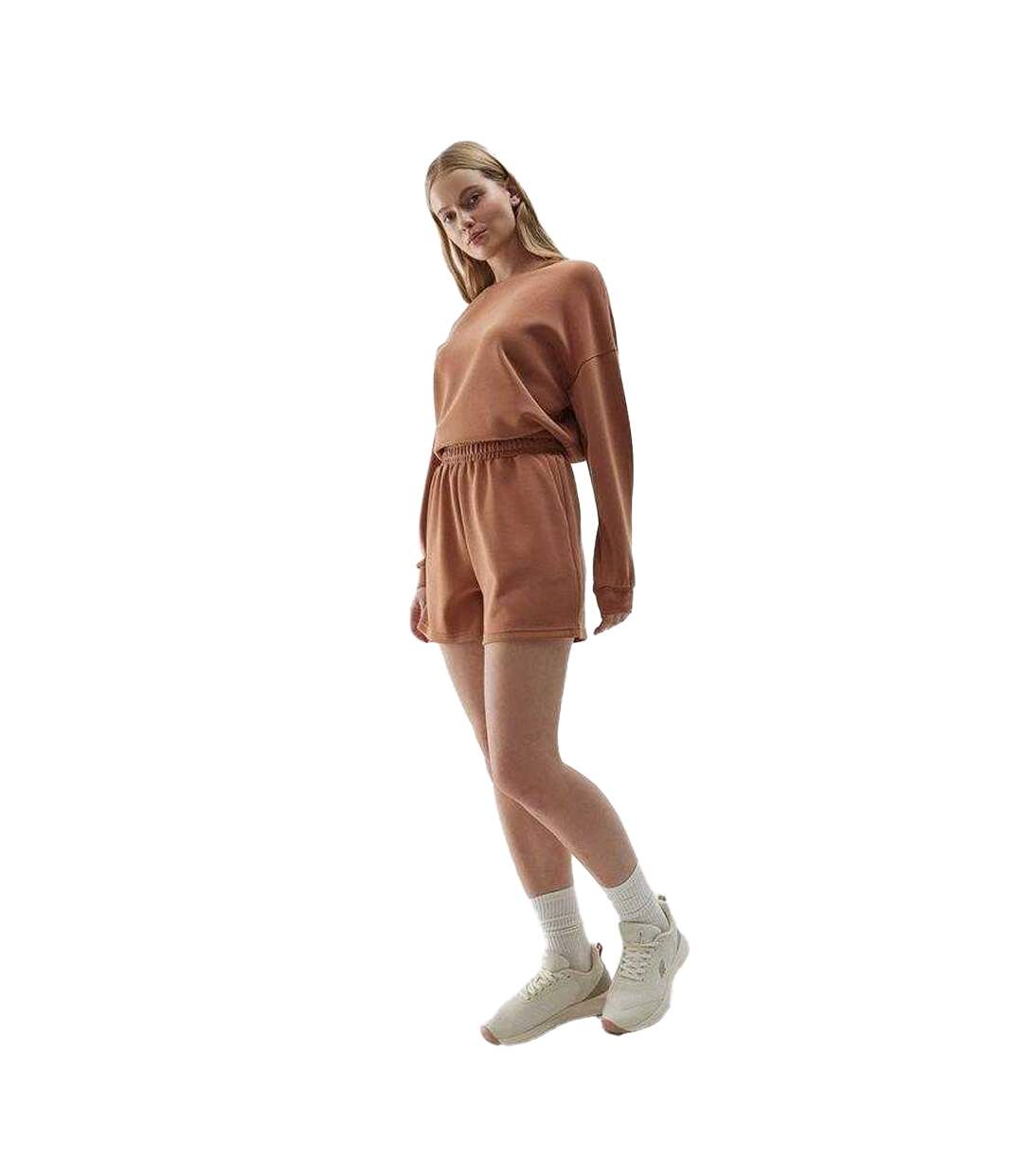 Short F324 Femme Marron 4F-1