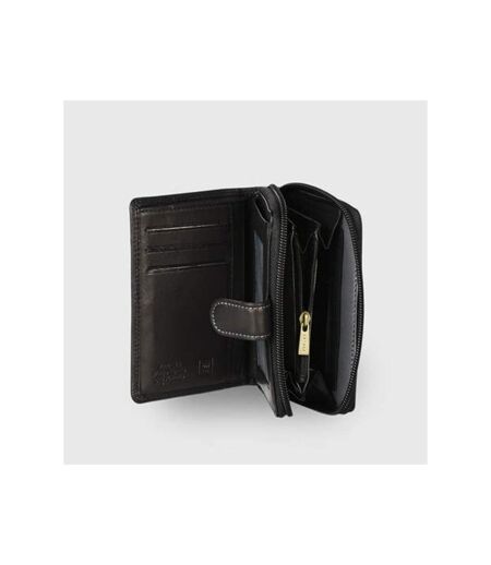 Katana - Portefeuille compact en cuir - noir - 8748