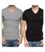 Lot de 2 t-shirts noir/gris homme kaporal gifth-1