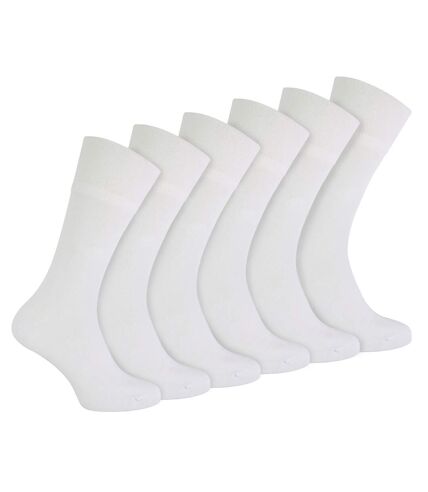 6 Pack Mens Non Elastic Bamboo Diabetic Socks