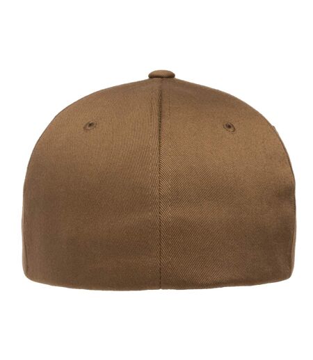 Yupoong Mens Flexfit Fitted Baseball Cap (Coyote Brown)