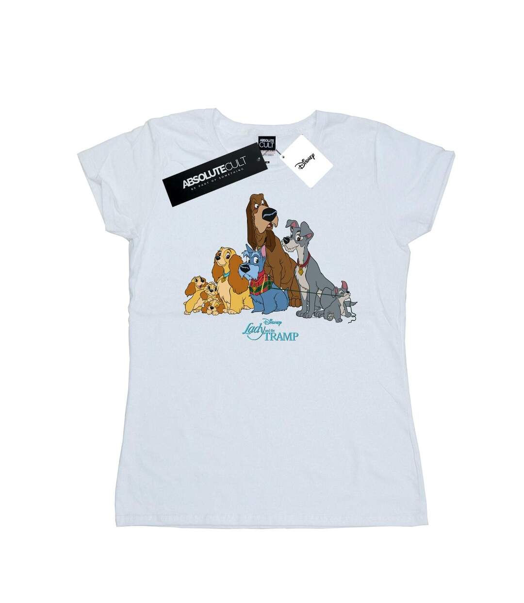 Disney - T-shirt LADY AND THE TRAMP CLASSIC GROUP - Femme (Blanc) - UTBI16158-1