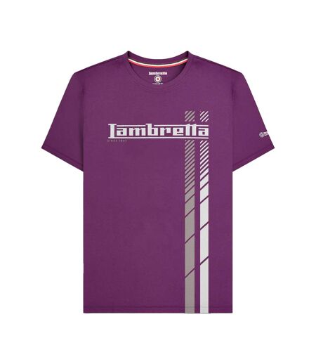 T-shirt Ss25 Homme Violet Foncé Lambretta