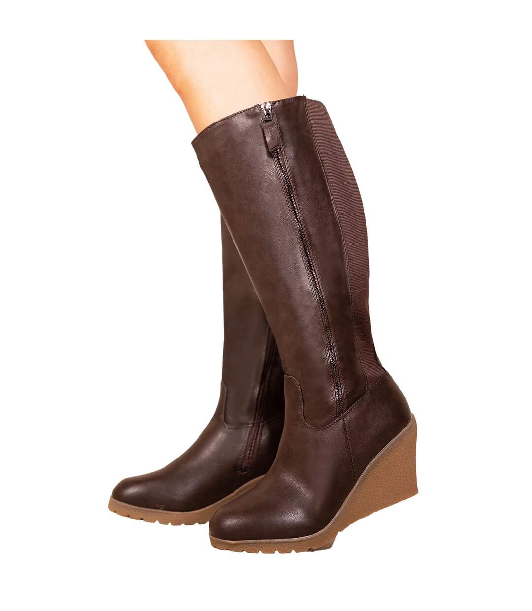 Bottines mi-mollets lara femme marron Where´s That From-2