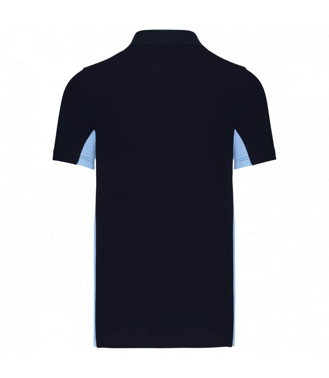 Polo homme bleu marine / bleu ciel Kariban-2