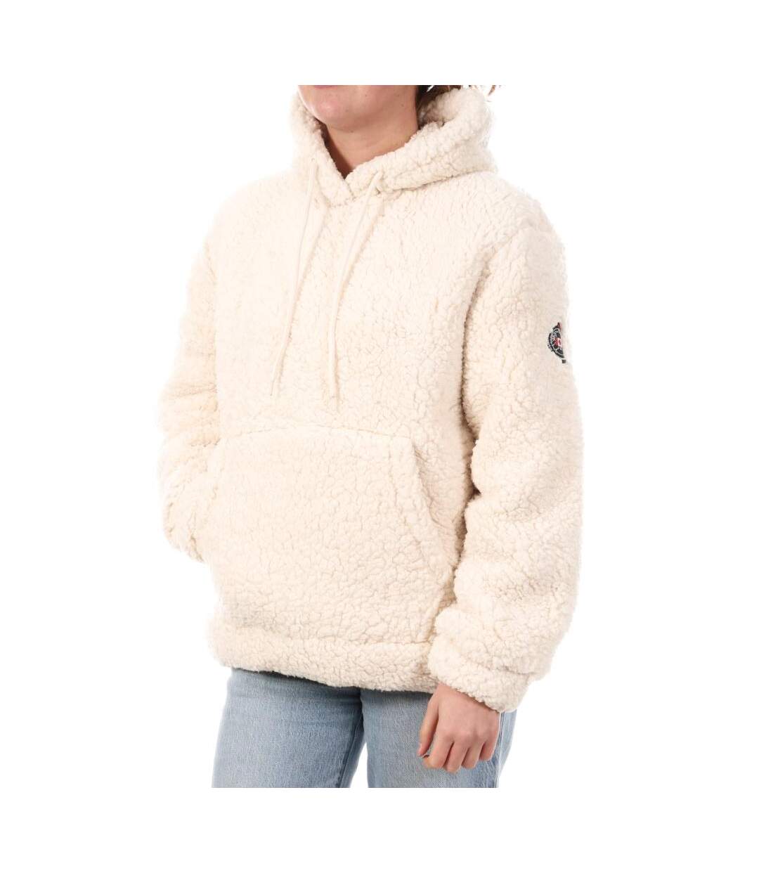 Veste en sherpa écru femme sherpa compagnie des amériques margaux-1