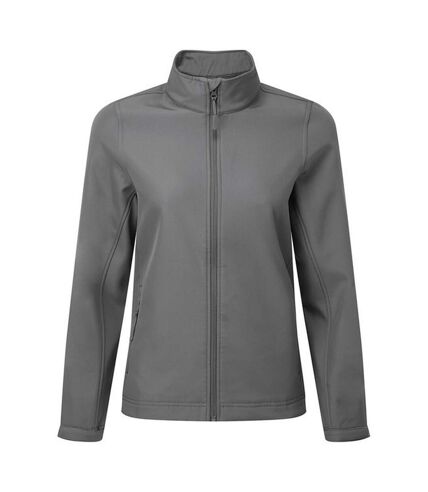 Premier Womens/Ladies Windchecker Recycled Printable Soft Shell Jacket (Dark Grey) - UTRW8685
